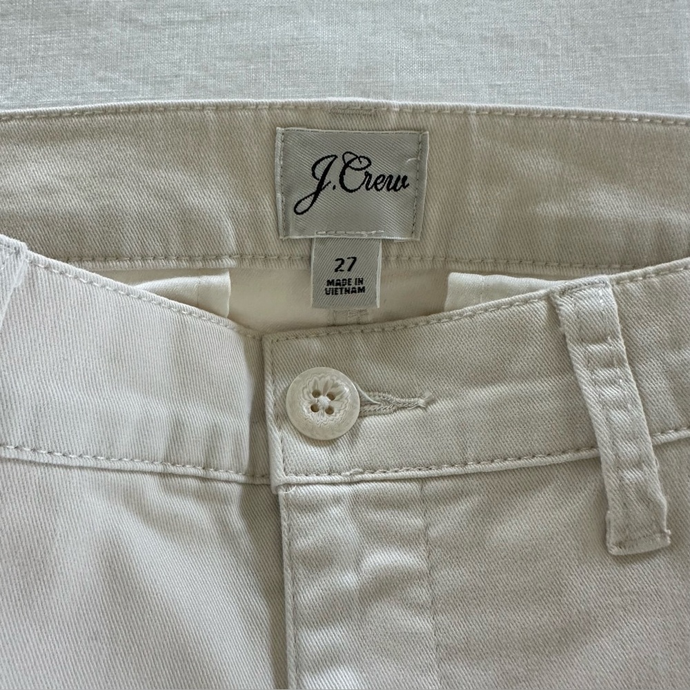 J Crew Girlfriend Light Tan Chino Pants - Picture 3 of 9